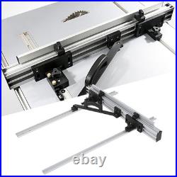 1 Table Saw Fence Set Black Aluminum With Adjustment Knob For Woodworking