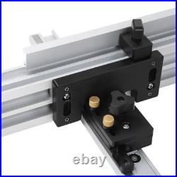 1 Table Saw Fence Set Ergonomic Black Silver For Woodworking 800mm