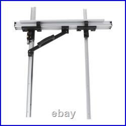 1 set of ergonomic saw fence table for sawing aluminum black