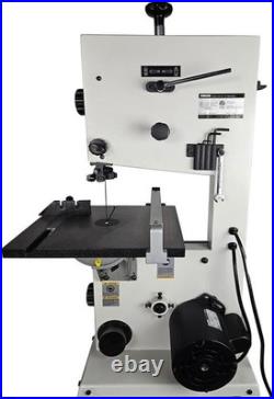 10 Bandsaw with Cast Iron Table Steel Stand Rip Fence Quick-Release Tension