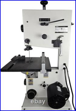 10 Bandsaw with Cast Iron Table Steel Stand Rip Fence Quick-Release Tension