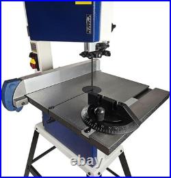 10 Bandsaw with Cast Iron Table Steel Stand Rip Fence Quick-Release Tension