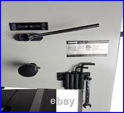 10 Bandsaw with Cast Iron Table Steel Stand Rip Fence Quick-Release Tension