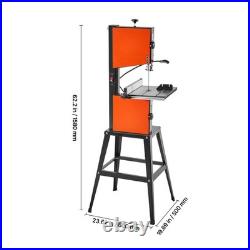 10 Inch Two Speed Benchtop Band Saw with Stand, 373W, 6 in Cut Height, Cast