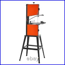 10 Inch Two Speed Benchtop Band Saw with Stand, 373W, 6 in Cut Height, Cast