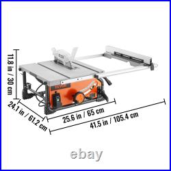 10 Table Saw Electric Cutting Machine 4500 / 5000 RPM 25-in Rip Capacity
