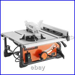 10 Table Saw Electric Cutting Machine 4500RPM 25-in Rip Capacity Woodwork