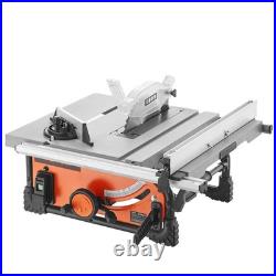 10 Table Saw Electric Cutting Machine 4500RPM 25-in Rip Capacity Woodwork
