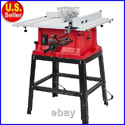 10 Table Saw Multifunctional Cutting Machine Woodwork with Stand & Push Stick