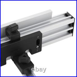 1000mm Table Saw Fence Set Black Silver Aluminum Alloy With Fine Adjustment Knob