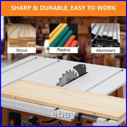 10Inch Table Saw, 15A & 5000RPM Portable Table Saw with Stand & Safety Switch, P