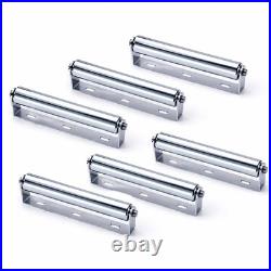 12 Conveyor Roller with Bracket, 1.5 Galvanized Steel, Heavy Duty, 6 Pack for
