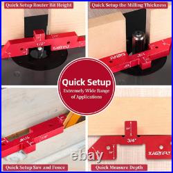 14Pcs Aluminum Setup Blocks for Router Table Saw & Angle Measurement