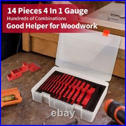 14Pcs Aluminum Setup Blocks for Router Table Saw & Angle Measurement