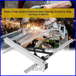 1pc Table Saw Fence Set Black Aluminum Alloy Fine Adjustment For Electric Circul