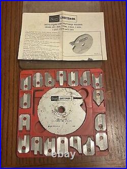 2 Sears Craftsman Radial & Table Saw Molding Sets 3215 With Shaper Fence Vintage
