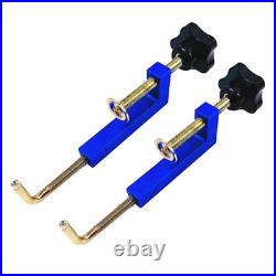 2 x Fence Clamp Woodworking Fence Clamps for Table Saws/Router Fences Blue