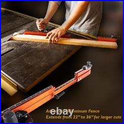 22-36 Extendable Table Saw Miter Gauge Fence