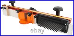 24 Inches Long Router Table Fence System with Feather Board, Bit Guard, Adjustab 24 Inches Long Router Table Fence System with Feather Board, Bit Guard, Adjustab