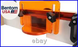 24 Inches Long Router Table Fence System with Feather Board, Bit Guard, Adjustab