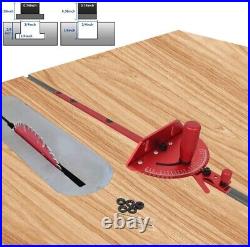 27 Angle Stops Aluminum Miter Gauge for Table & Band Saws Lightweight Design