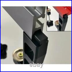 2PCS Woodworking Fence Clamp 45/75 T-Slot Aluminum Alloy Bench Planer Fence Clip