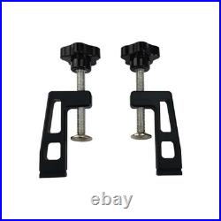 2PCS Woodworking Fence Clamp 45/75 T-Slot Aluminum Alloy Bench Planer Fence Clip