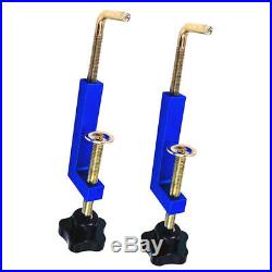 2Pcs Woodworking Fence Clamp for Table Saws Band Saws Cutoff Saws Blue