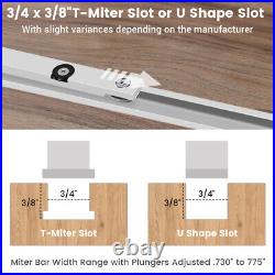 450mm 27 Angle Miter Gauge Table Saw Router Woodwork Brass Handle Jiont Jig US