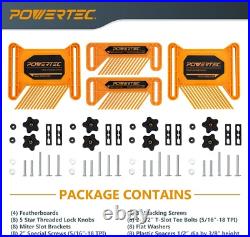 4PC Feather Board Set for Table Saw, Router & Band Saw Enhanced Safety Orange 4PC Feather Board Set for Table Saw, Router & Band Saw Enhanced Safety Orange