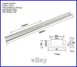 500mm T-track T-slot Router Table Fence Table Saw Aluminum Slot