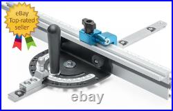 51007 Table Saw Miter Gauge Fence System With 13 Precise Angle Stops