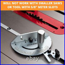 71143 Deluxe Miter Gauge for Table Saw Miter Guide with 120 Angle