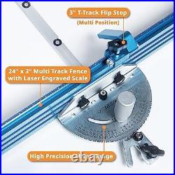 71391 Table Saw Precision Miter Gauge System with 27 Angle Stops and 3/4x