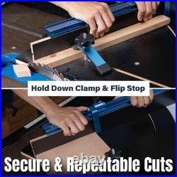 71403 Table Saw Crosscut Sled, Woodworking Jig and Hardware Kit for Precise Cuts