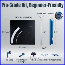 71403 Table Saw Crosscut Sled, Woodworking Table Saw Crosscut Sled Kit, 1 Set
