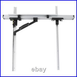 800mm Table Saw Fence Set Black Silver Aluminum Alloy Fine Adjustment
