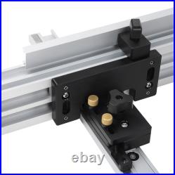 800mm Table Saw Fence Set Black Silver Aluminum Alloy Fine Adjustment