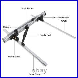 800mm Table Saw Fence Set Black Silver Aluminum Alloy For Woodworking Circular S