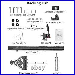 850mm 70 Angle Miter Gauge Jiont Jig Track Stop Table Saw Router Miter Gauge Saw