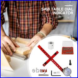 Adjustable Table Saw Alignment Gauge With Dial Indicator Align Saw Blade & Fence