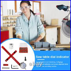 Adjustable Table Saw Alignment Gauge With Dial Indicator Align Saw Blade & Fence