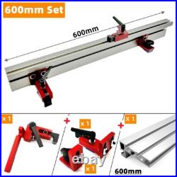 Aluminium Profile Fence Kit Woodworking T-tracks Sliding Brackets with Fence Con