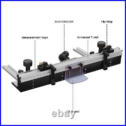 Aluminium Profile Router Table Fence System with Sliding Brackets, 700mm