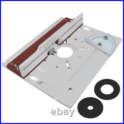 Aluminium Router Table Insert Plate with Sliding Tenoning Fence Electric Wood Mi
