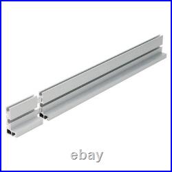 Aluminum 75mm Telescoping Router Fence T-Track Table Saw Woodworking Slot Track