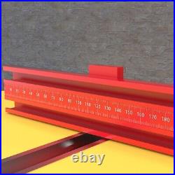 Aluminum Alloy Miter Gauge Fence for Table Saw Woodworking Precision Cutting