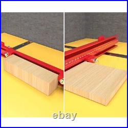 Aluminum Alloy Miter Gauge Fence for Table Saw Woodworking Precision Cutting