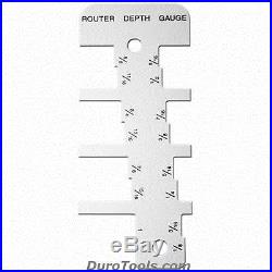 Aluminum Router, Circular, Radial & Table Saw Height Depth Gauge Fence Set Guage