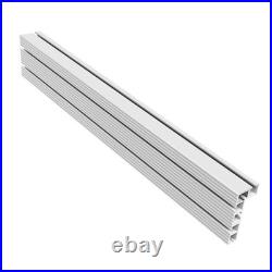 Aluminum T Track Fence 600mm Sliding Brackets Woodworking Router Saw Table Bench